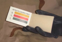 Three Way Paper Chemical Agent Liquid Detector